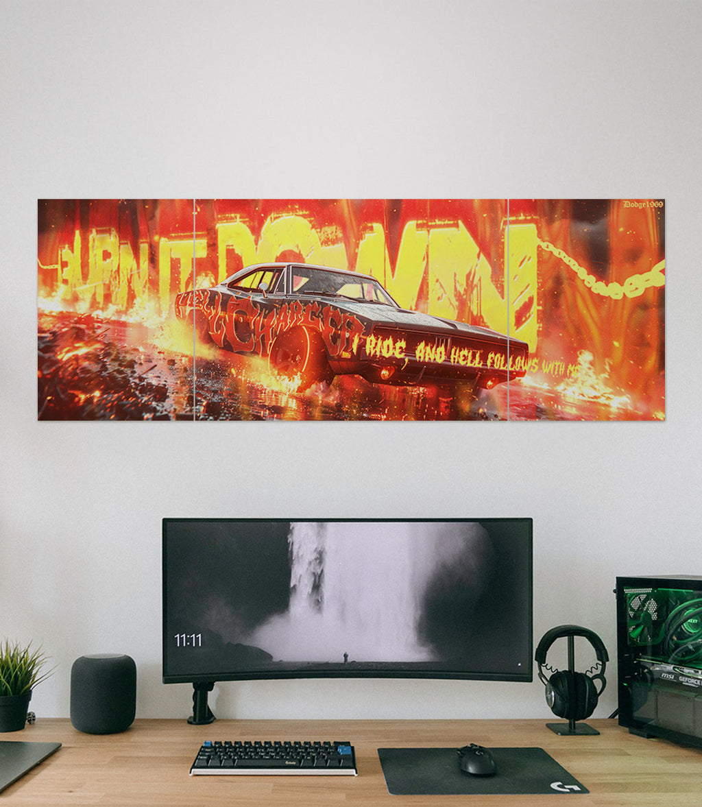 HELL CHARGER | Dodge Car Set | 3 Piece Set