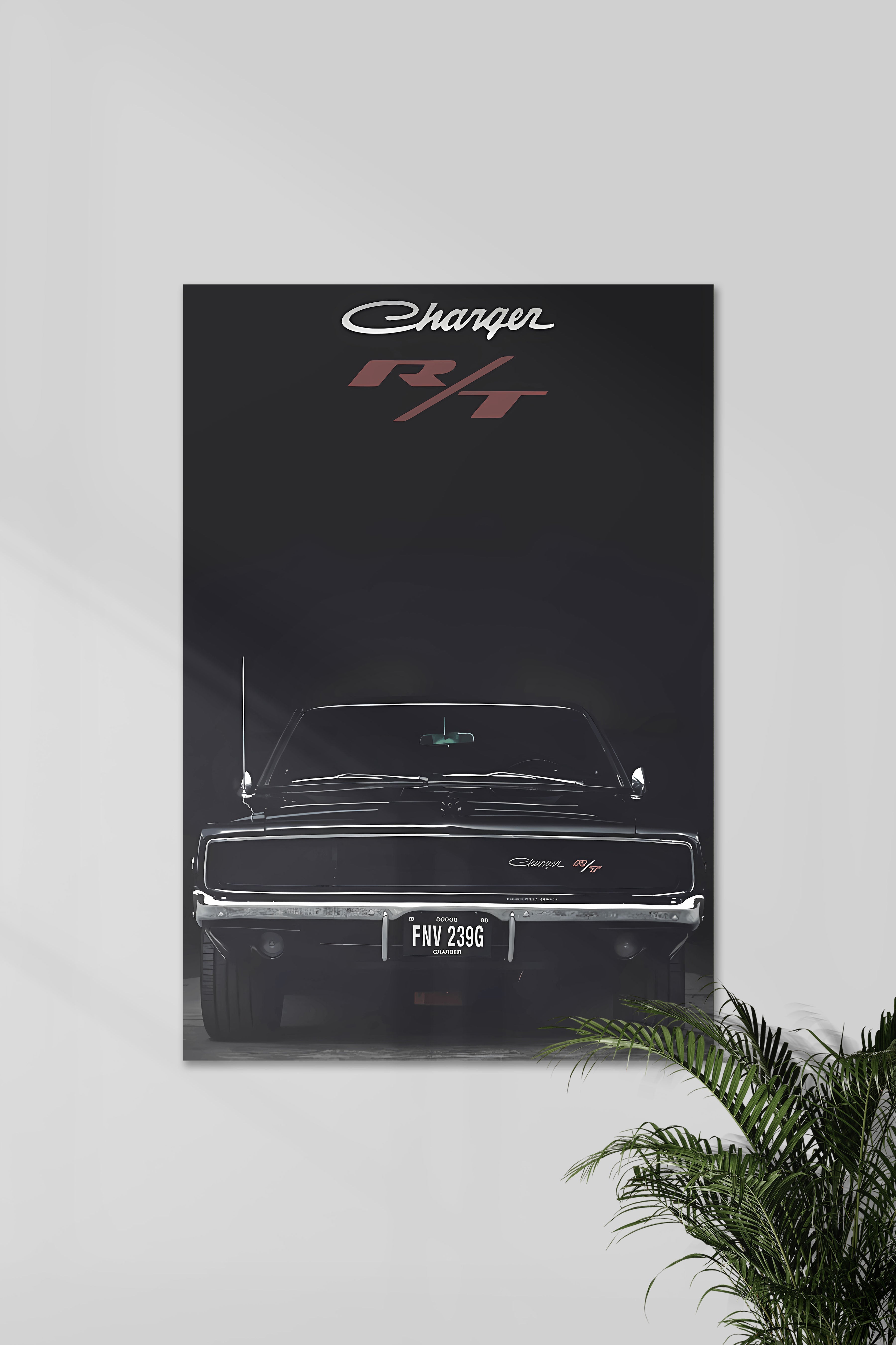 DODGE CHARGER RT  | VINTAGE CAR #2 | CAR POSTERS