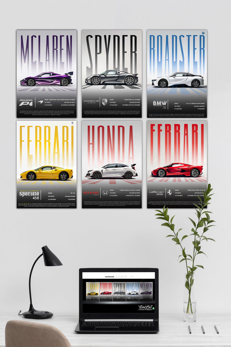 SOLID CAR SET #01 | SOLID CAR | 6 Piece Set