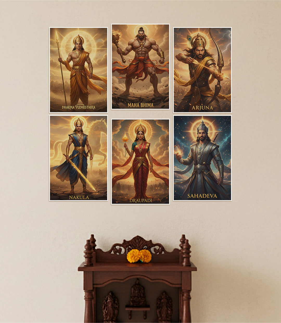 The Pancha Pandavas Divine Set | 6 Piece Set