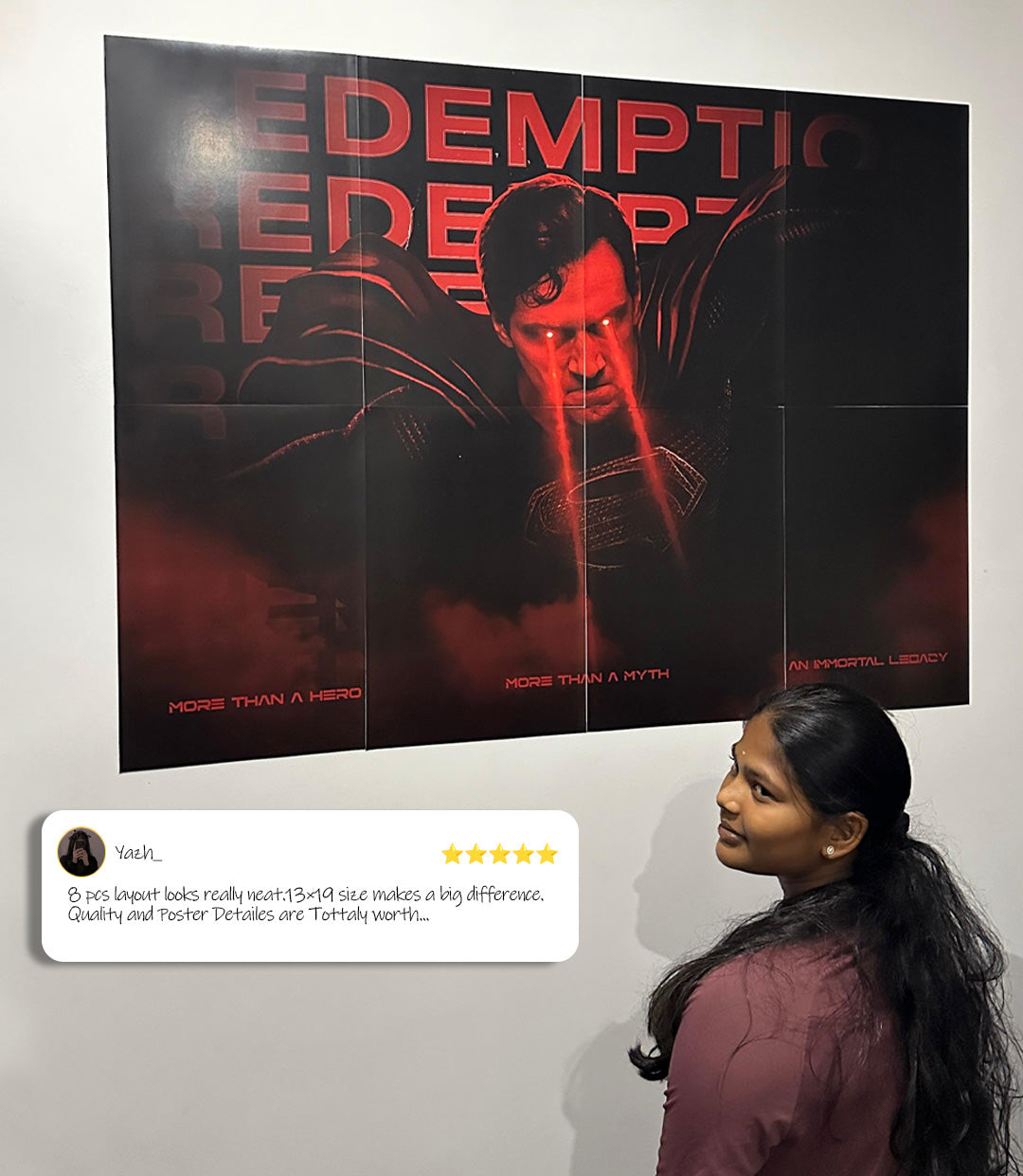 HUSTLE | Entrepreneur Motivation | 8 Panel Split Wall Set