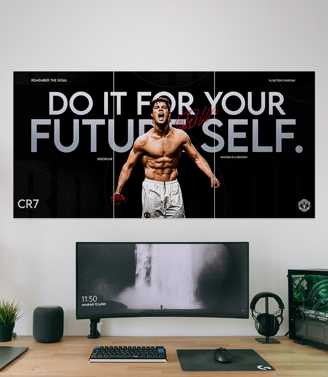 Do it for Your Future Self | CR7 | Motivation | 3 Piece Set